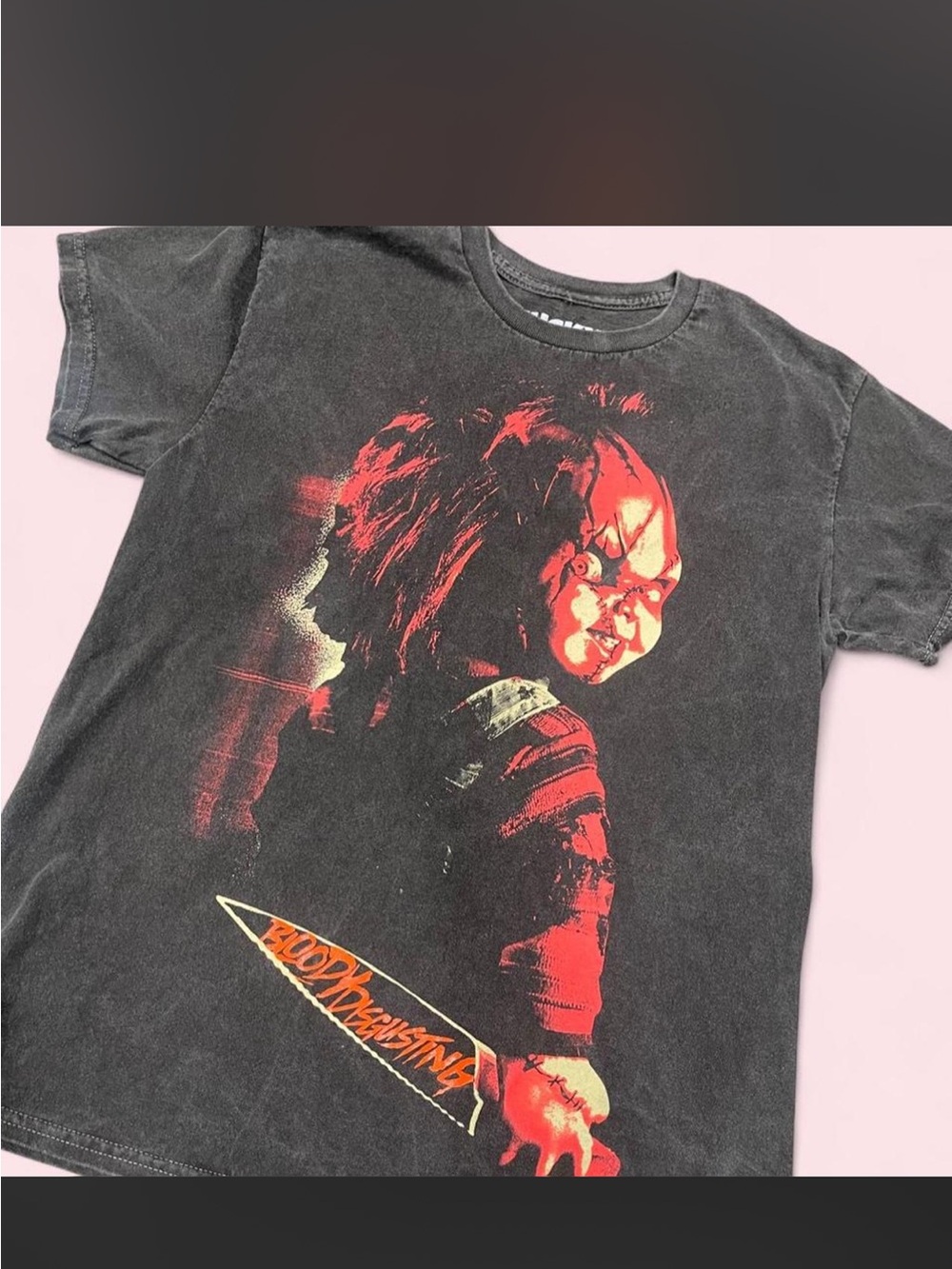 Chucky “bloody disgusting” men’s tee